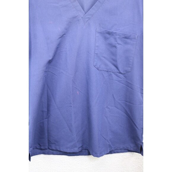 Figs Navy Blue Scrub Top-Size Large-PO #2453 - Picture 2 of 14